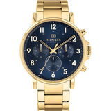 Tommy Hilfiger 1710384 Men’s Gold IP Blue Dial Stainless Steel Watch