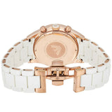 Emporio Armani AR5920 Ladies Chronograph White & Rose Gold Silicone Watch