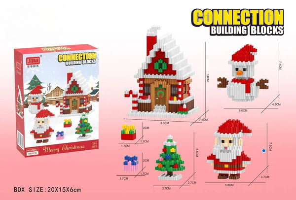 Christmas Micro Building Blocks - Bundle of 6 Lego