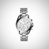 Michael Kors MK6174 Ladies Bradshaw Silver Chronograph Watch