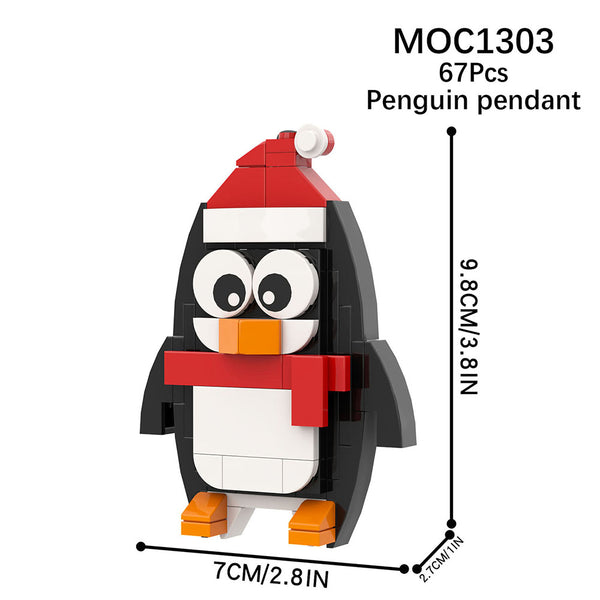 Penguin, Ginger House, Nutcracker Christmas Building Block Toy