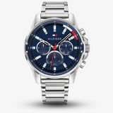 Tommy Hilfiger 1791788 Men's Mason Blue Dial Stainless Steel Watch