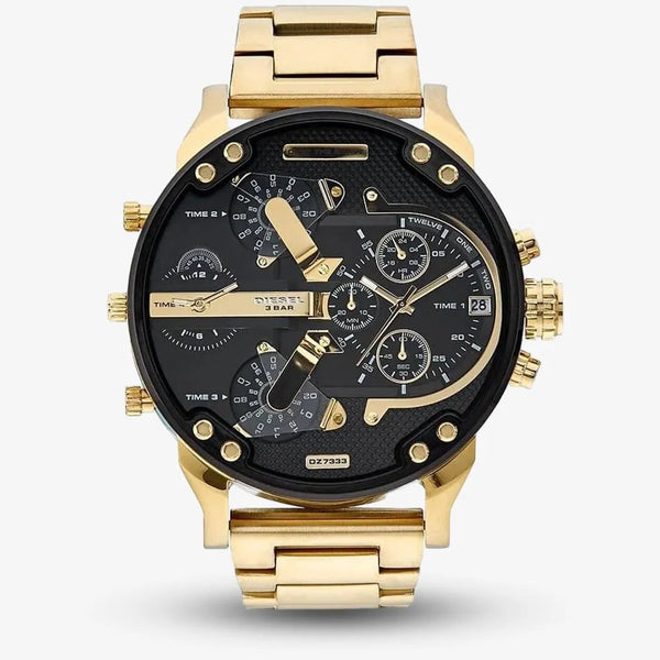 Diesel DZ7333 Men's Mr Daddy 2.0 Gold & Black Chronograph Watch