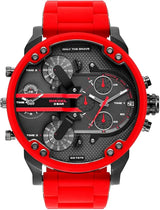 Diesel DZ7370 Men's Mr Daddy 2.0 Red Silicone Strap Watch