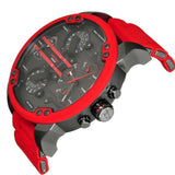 Diesel DZ7370 Men's Mr Daddy 2.0 Red Silicone Strap Watch