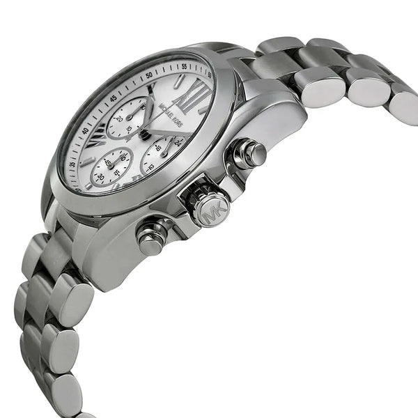 Michael Kors MK6174 Ladies Bradshaw Silver Chronograph Watch